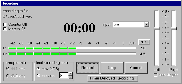 Recording Screen in Monitor Mode
